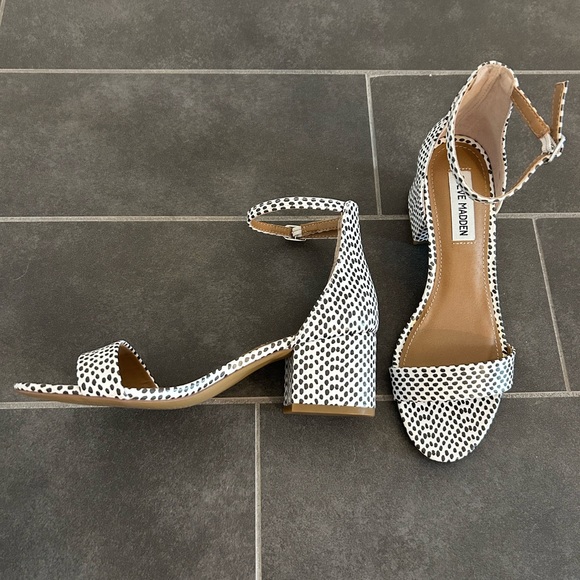 Steve Madden Irenee Heel Sandals Polka Dot - Picture 5 of 6